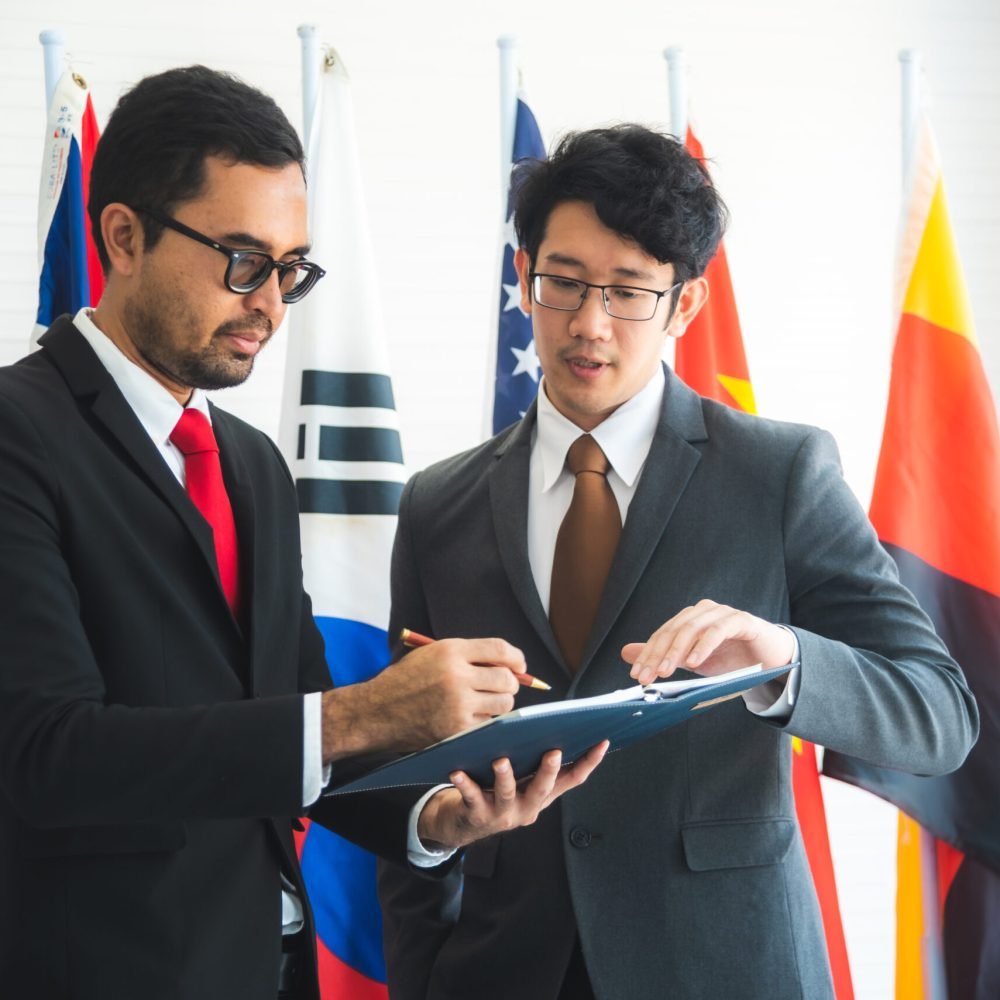 business signing approve successful concept, business man signing contract making a deal achieving business success